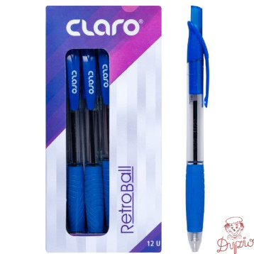 Długopis automatyczny CLARO RETRO BALL 0,7mm niebieski