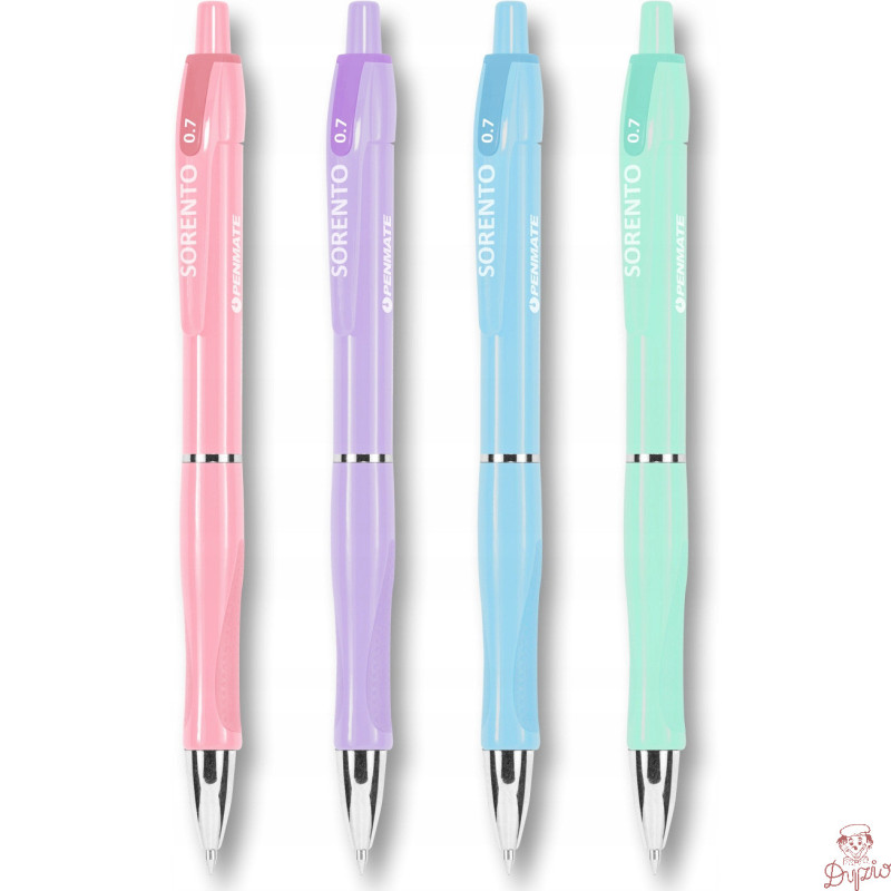 Długopis SORENTO pastelowy 0,7 wkład niebieski TT8307 PENMATE