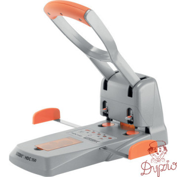 Dziurkacz SUPREME HDC150/2 srebrno-pomarańczowy 150 kartek 2 dziurki 23000600 RAPID