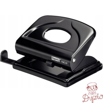 Dziurkacz mały metalowy FMC20 RAPID czarny 20 kartek 21835401