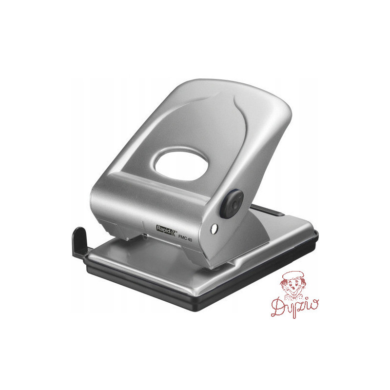 Dziurkacz FMC40 RAPID srebrny 40 kartek duży metalowy 21835602