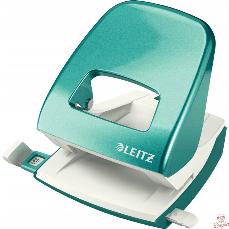 Dziurkacz 5008 LEITZ turkusowy 30 kartek duży metalowy 50081051