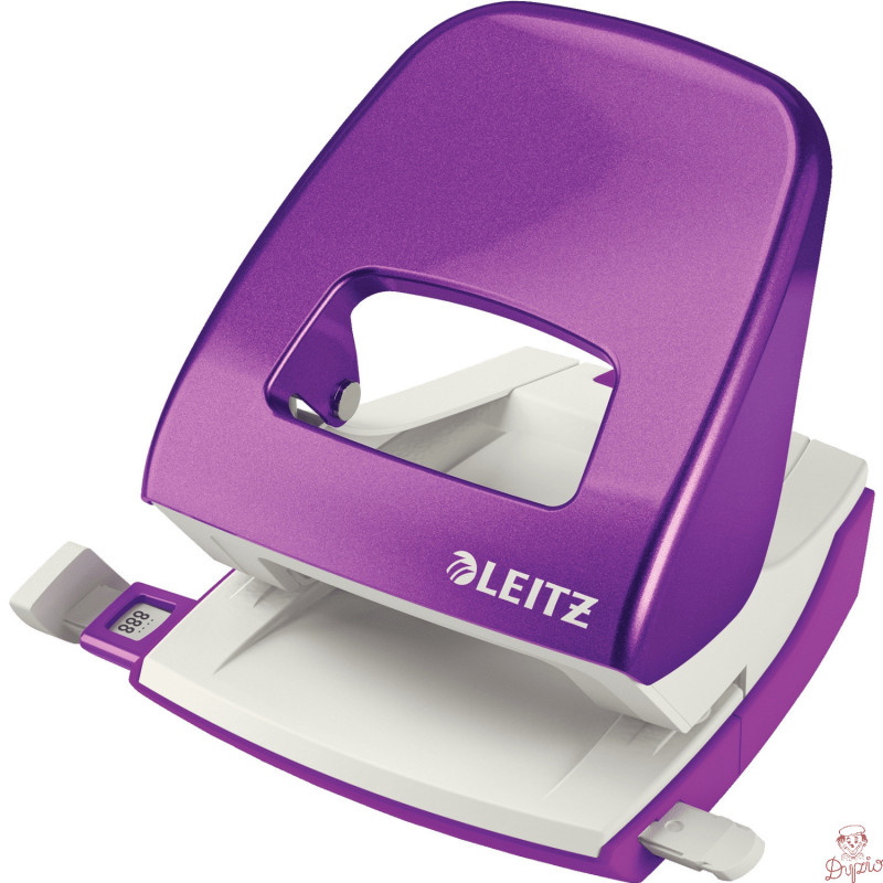 Dziurkacz 5008 LEITZ fioletowy 30 kartek duży metalowy 50081062
