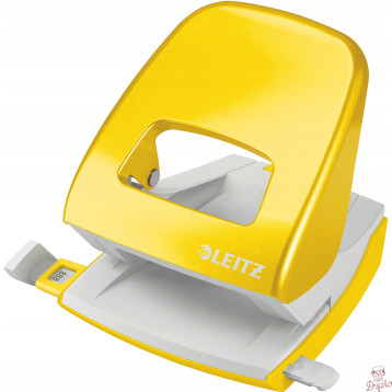Dziurkacz 5008 LEITZ WOW metaliczny żółty 30k. 10 lat gwarancji 50081016