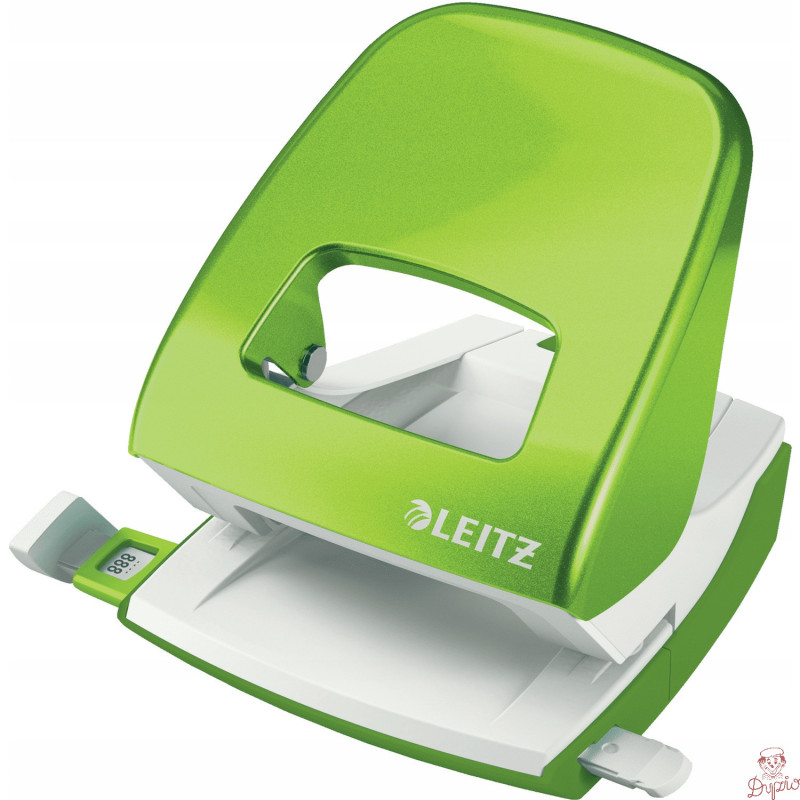 Dziurkacz duży metalowy LEITZ zielony 30 kartek 10 lat gwarancji 50081054