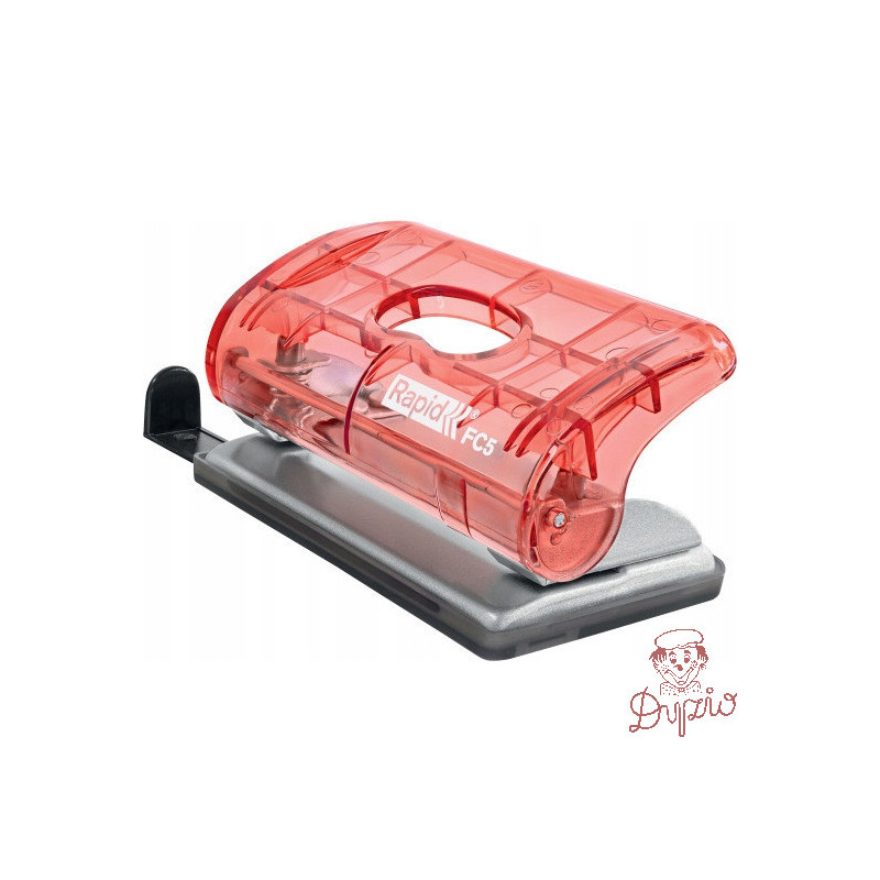 Dziurkacz mini Rapid Colour`Breeze FC5 10 kartek koralowy 5001533 RAPID