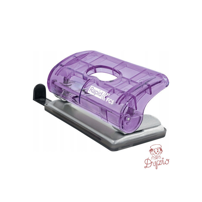 Dziurkacz mini Rapid Colour`Breeze FC5 10 kartek lawendowy 5001534 RAPID