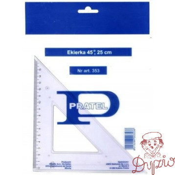 Ekierka średnia 25cm/45 stopni ME103-00 MEMOBE