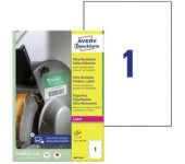 Etykiety A4 foliowe (50 arkuszy) 210x297mm ULTRA RESISTANT B4775-50 AVERY ZWECKFORM