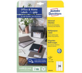Etykiety białe ULTRAGRIP 70x37mm (10 arkuszy || 240 etykiet) 3474-10 AVERY ZWECKFORM