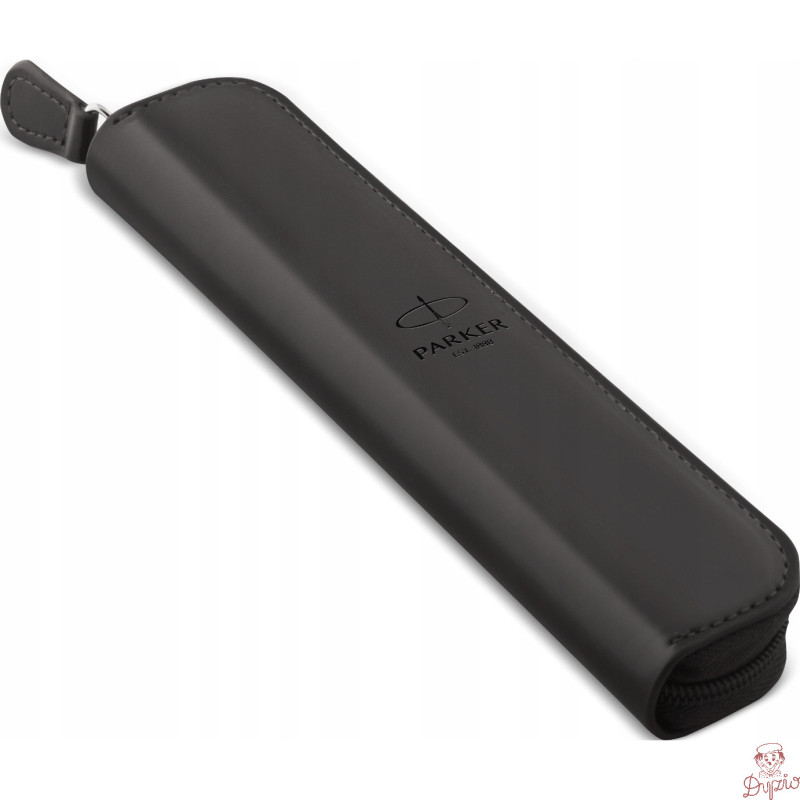 Etui skóropodobne PARKER pojedyncze na pióro lub długopis czarne zamykane ZIP POUCH 2216950