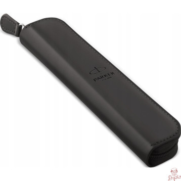 Etui skóropodobne PARKER pojedyncze na pióro lub długopis czarne zamykane ZIP POUCH 2216950