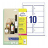 Zawieszki kartonowe (10 arkuszy) 90x50mm prostokątne Quick&Clean T2001-10 AVERY ZWECKFORM