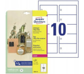 Zawieszki foliowe (10 arkuszy) 90x50mm Quick&Clean T3001-10 AVERY ZWECKFORM