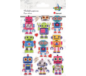 Naklejki wypukłe ROBOTY 14szt. 496280 TITANUM