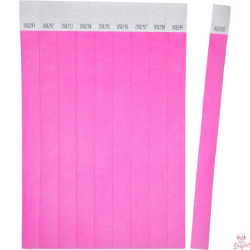 Opaski na rękę 256x19mm (50 arkuszy || 500 opasek) neonowe różowe TYVPK-50 AVERY