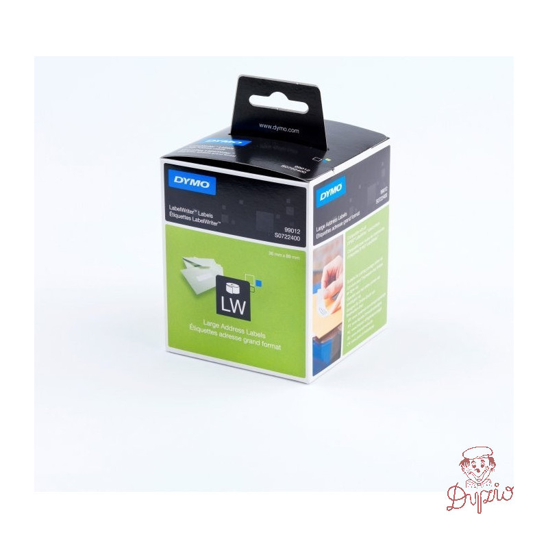 Etykiety DYMO adresowa 89x36 biała (2sztuki) 99012 S0722400