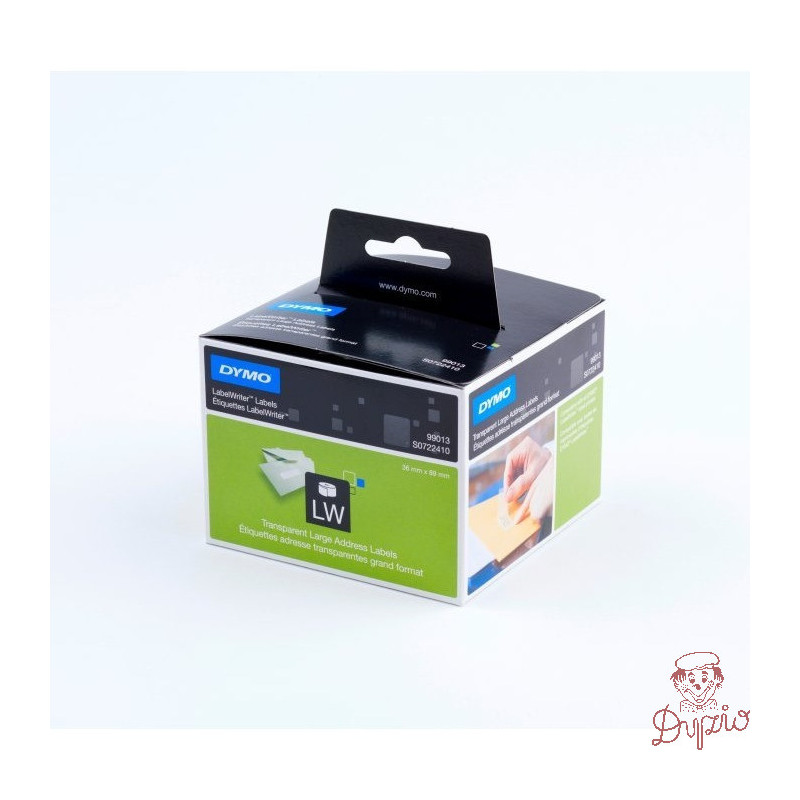 Etykiety DYMO adresowa 89x36 przezroczysty 99013 S0722410