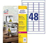 Etykiety poliester 45,7x21,2mm (20 arkuszy || 960 etykiet) L4778-20 AVERY ZWECKFORM