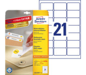 Etykieta biała 63,5x38,1mm (25arkuszy || 630 etykiet) usuwalna L6023REV-25 AVERY ZWECKFORM