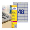 Etykiety Heavy Duty (20ark) 45.7x21.2mm srebrne poliestrowe L6009-20 AVERY ZWECKFORM