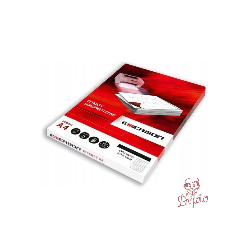 Etykiety A4 białe (100ark) 105x37mm nr.023 EMERSON eta4105x037