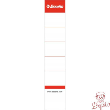 Etykiety grzbietowe do segregatorów 50mm (szerokość 38mm) białe 10sztuk 810811 ESSELTE