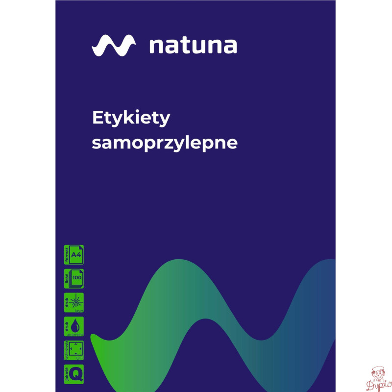 Etykieta samoprzylepna NATUNA A4 (100ark) 105x42,4mm (14etyk/ark)