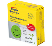 Kółka Uśmiechnięta buźka trwałe 19mm zielone 3858 AVERY ZWECKFORM
