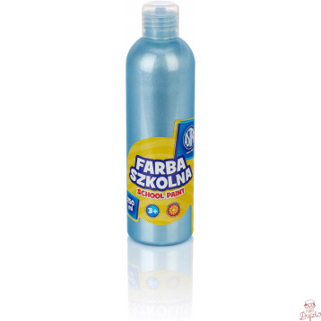 Farba plakatowa szkolna ASTRA 250ml perłowa niebieska 301217039 ASTRA