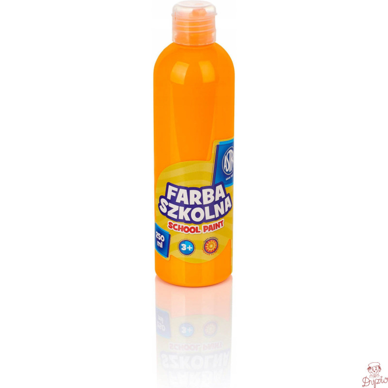 Farba plakatowa szkolna 250ml fluorescencyjna pomarańczowa 301217030