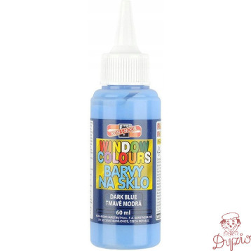 Farba witrażowa 60ml ciemno niebieska 9742009 KOH-I-NOOR