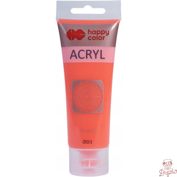 Farba akrylowa 75ml czerwona fluo HA 7370 0075-201 Happy Color