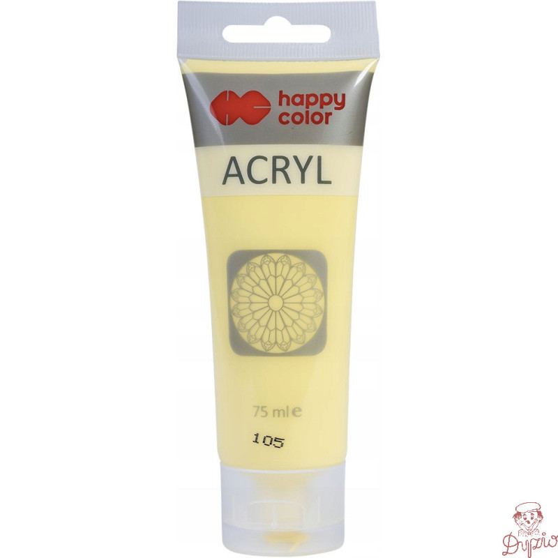 Farba akrylowa 75ml żółty pastelowy HA 7370 0075-105 Happy Color