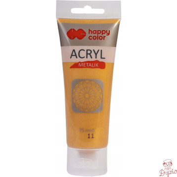 Farba akrylowa 75ml.złota HA 7370 0075-11 Happy Color