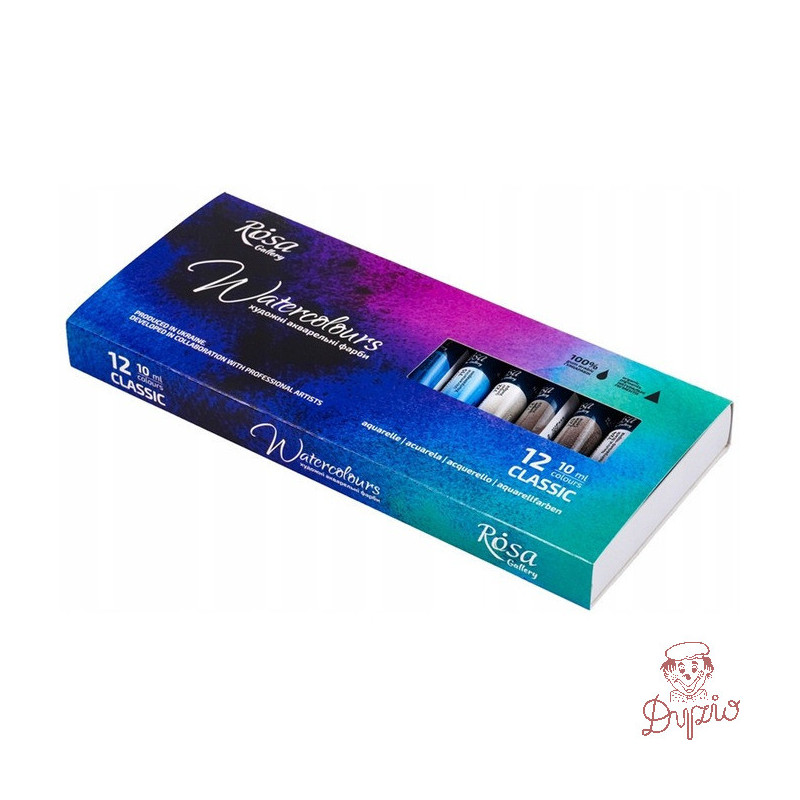 Farby akwarelowe w tubkach ROSA GALLERY 12kol. 10ml. 340107 KOH-I-NOOR