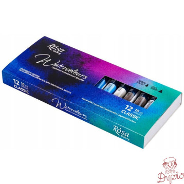 Farby akwarelowe w tubkach ROSA GALLERY 12kol. 10ml. 340107 KOH-I-NOOR