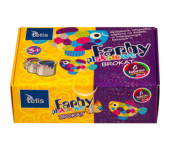 Farby plakatowe brokatowe 20ml. 6 kolorów KF003-A TETIS