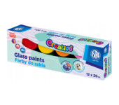 Farby do szkła 12kol. x 20ml 301124007 ASTRA