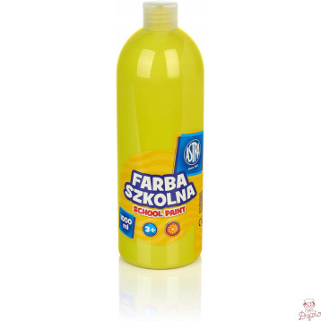 Farba plakatowa szkolna 1000ml cytrynowa żółta 301217054 ASTRA