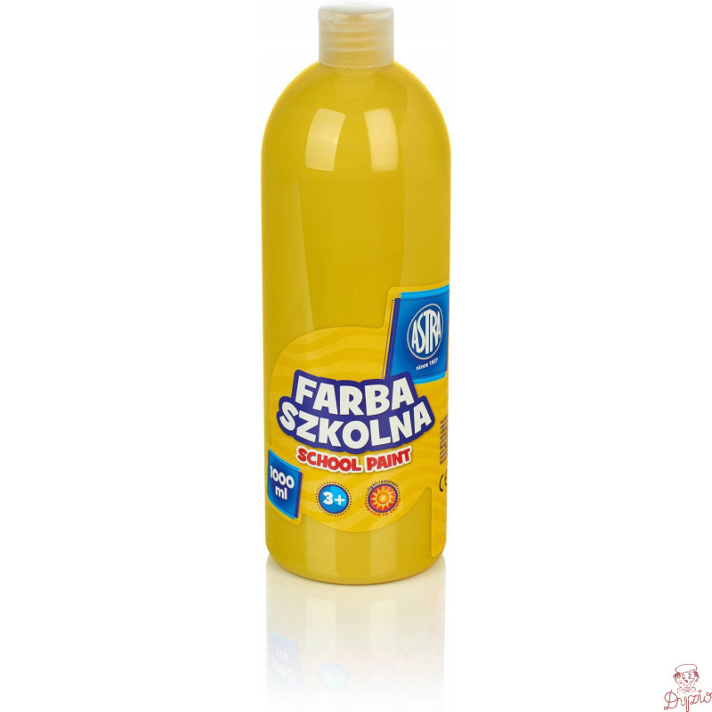 Farba plakatowa szkolna 1000ml żółta 301217053 ASTRA