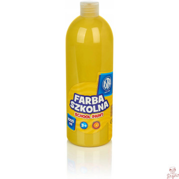 Farba plakatowa szkolna 1000ml żółta 301217053 ASTRA