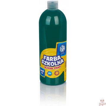 Farba plakatowa szkolna 1000ml ciemna zielona 301217052 ASTRA