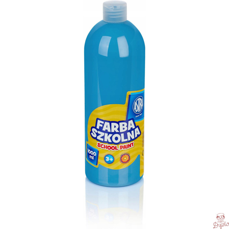 Farba plakatowa szkolna 1000ml niebieska 301217047 ASTRA