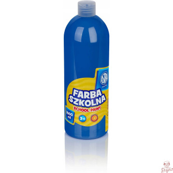 Farba plakatowa szkolna 1000ml ciemna niebieska 301217048 ASTRA