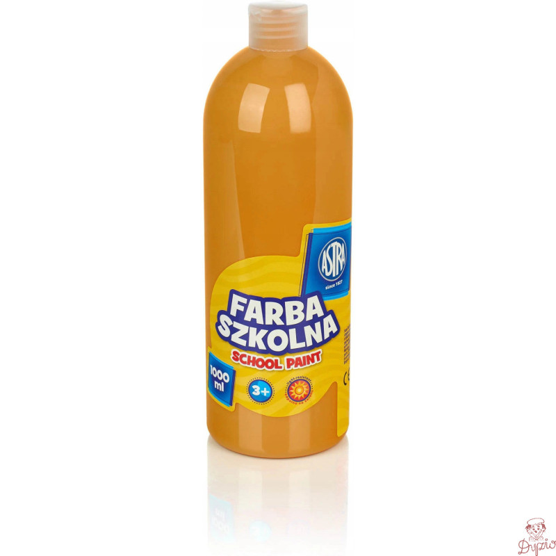 Farba plakatowa szkolna 1000ml brązowa jasna 301217057 ASTRA