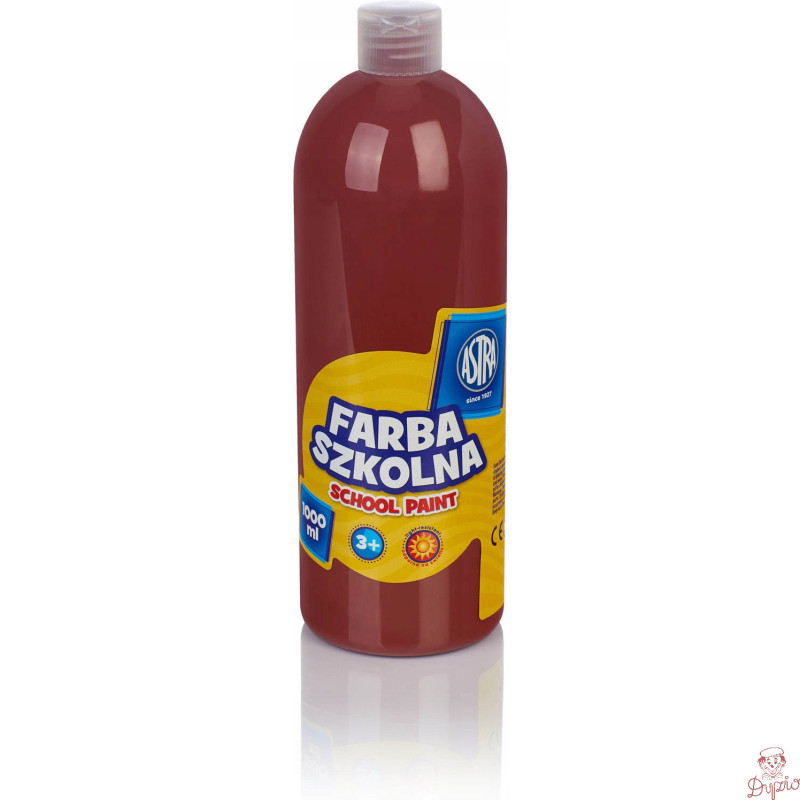 Farba plakatowa szkolna 1000ml brązowa 301217056 ASTRA