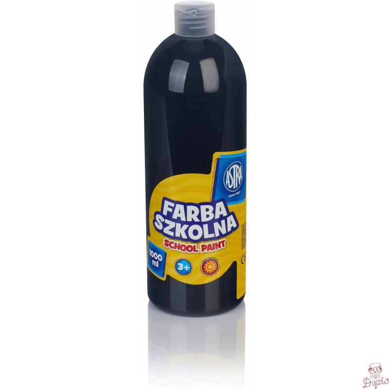 Farba plakatowa szkolna 1000ml czarna 301217055 ASTRA