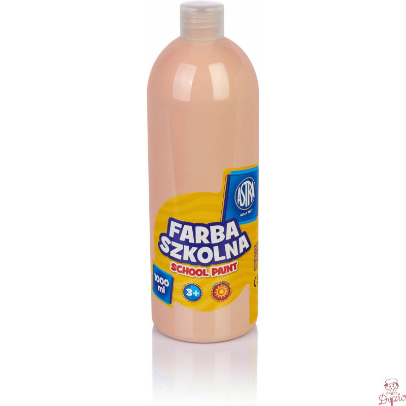 Farba plakatowa szkolna 1000ml cielista beżowa 301217062 ASTRA