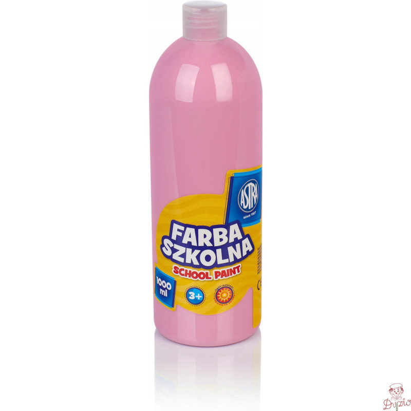 Farba plakatowa szkolna 1000ml jasna różowa 301217061 ASTRA
